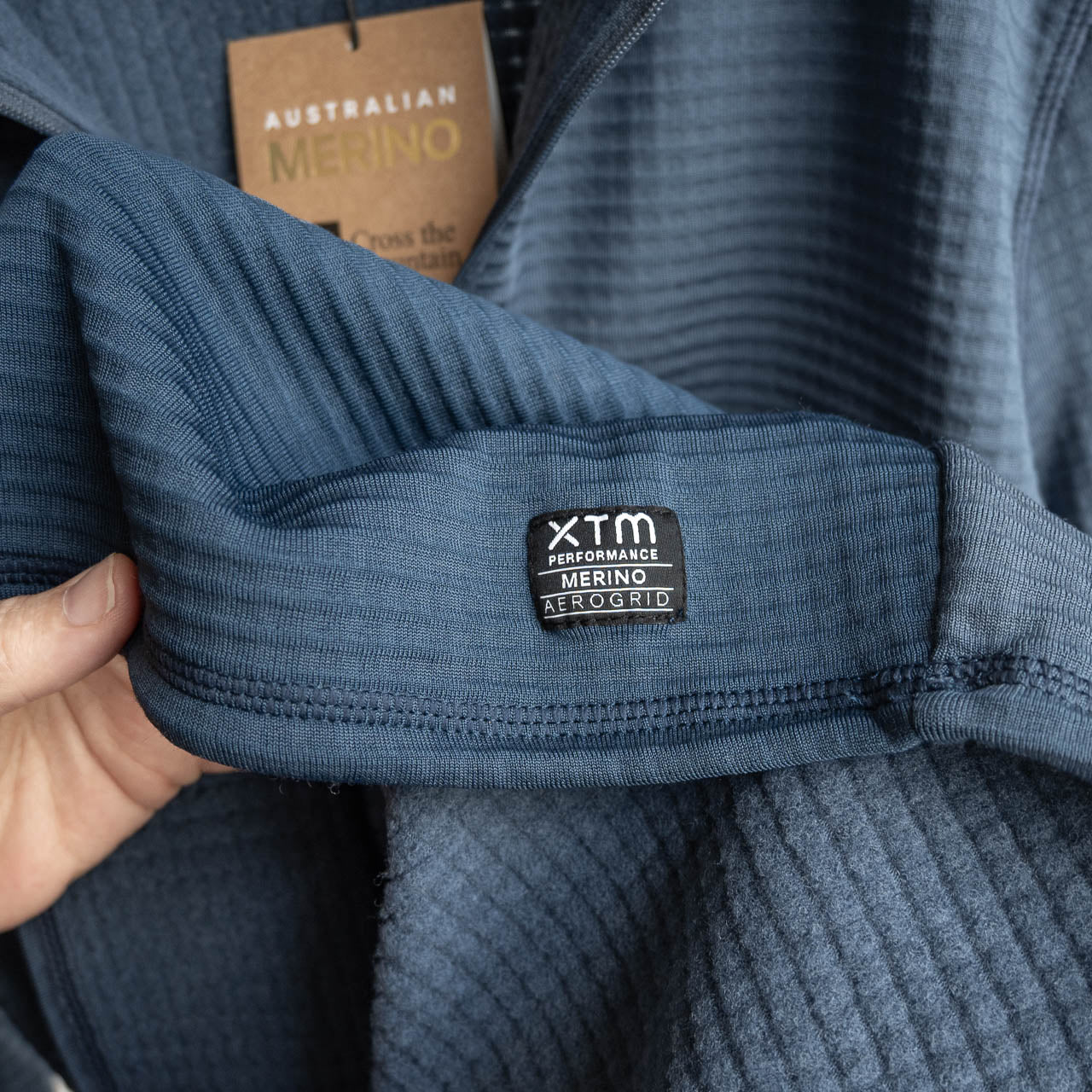 Australian Merino Aero Grid Fleece 1/4 Zip Top