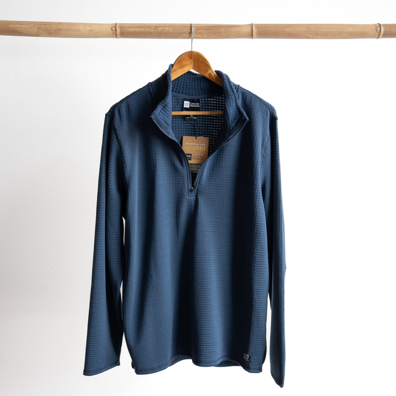 Australian Merino Aero Grid Fleece 1/4 Zip Top