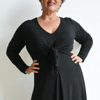 Ballet Wrap Top in Bamboo by KOBOMO -  KOBOMO