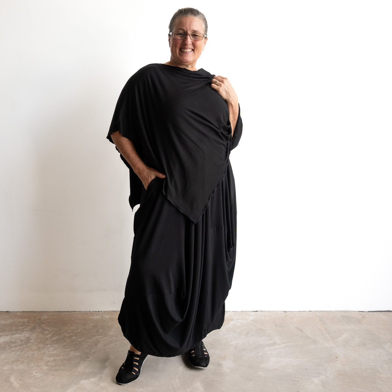 Bamboo Layering Maxi Dress by KOBOMO