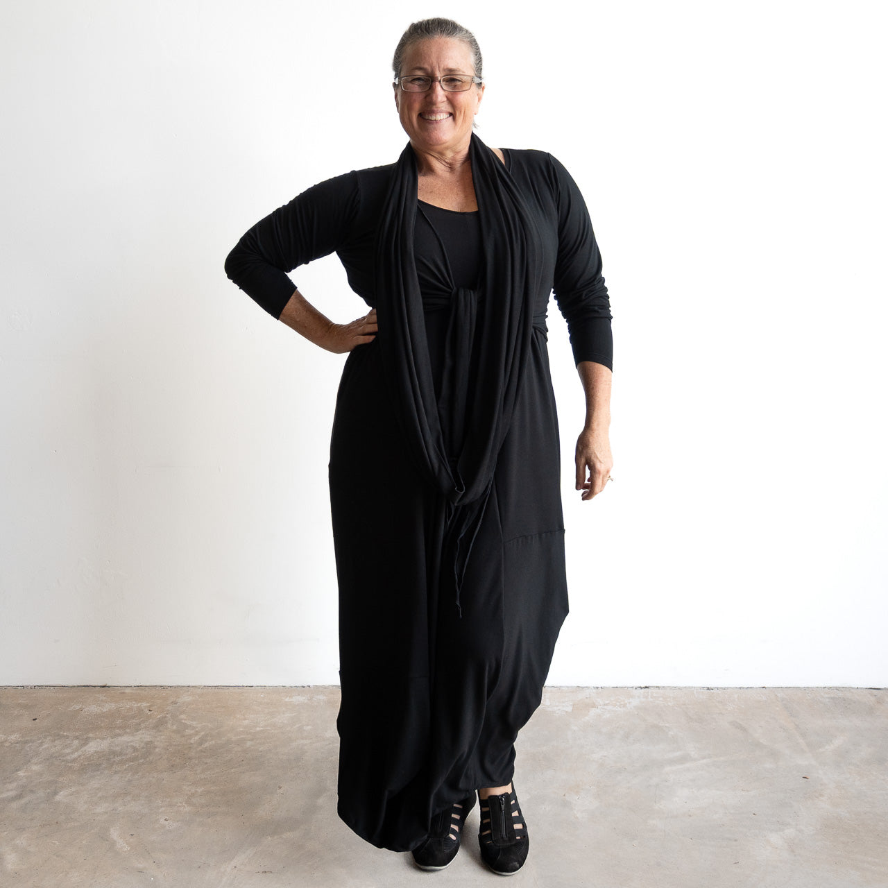 Bamboo Layering Maxi Dress by KOBOMO