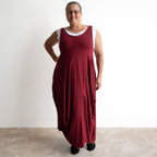 Bamboo Layering Maxi Dress by KOBOMO