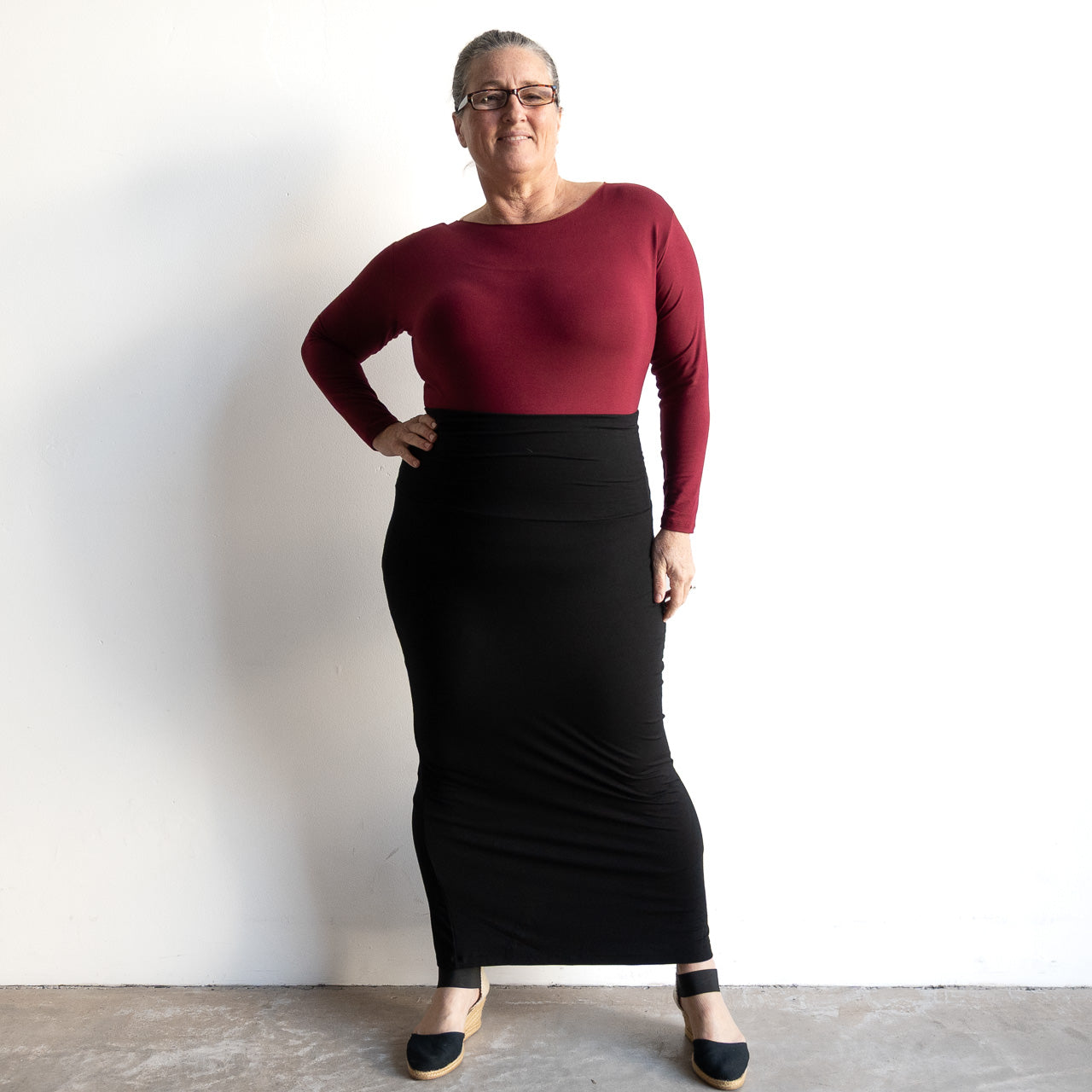 Bamboo Maxi Skirt by KOBOMO
