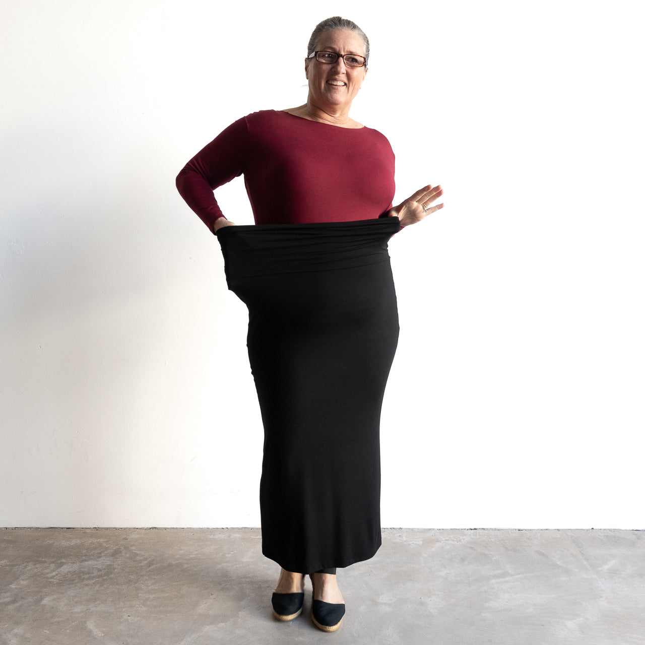 Bamboo Maxi Skirt by KOBOMO