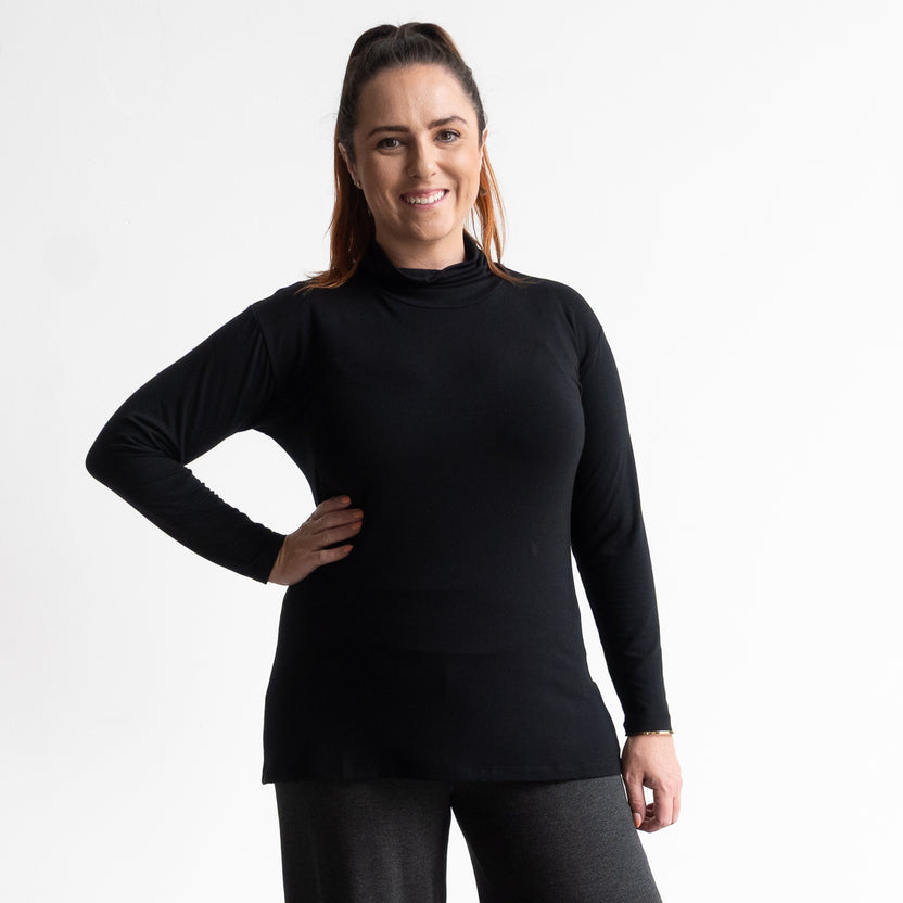 Bamboo Skivvy Long Sleeve Winter T-shirt - KOBOMO