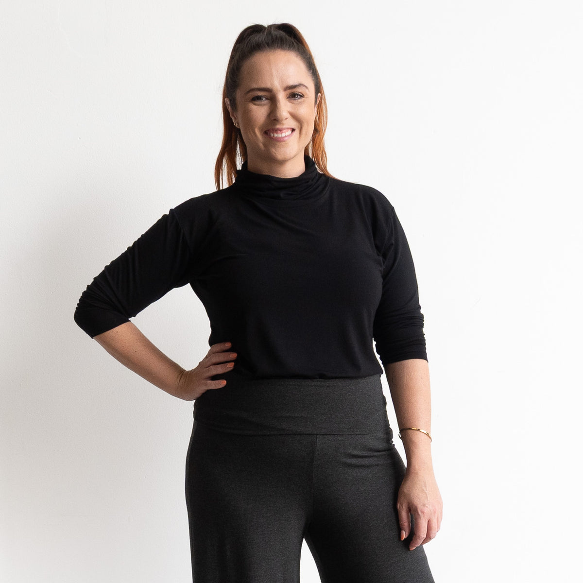 Bamboo Skivvy Long Sleeve Winter T-shirt - KOBOMO