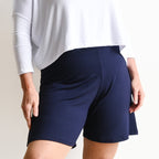 Yoga Shorts by KOBOMO Bamboo - NavyBlueXXL18to22 KOBOMO
