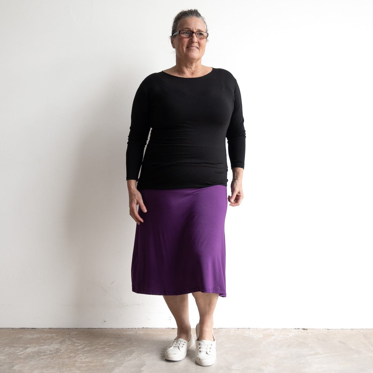 Bamboo A-Line Skirt by KOBOMO