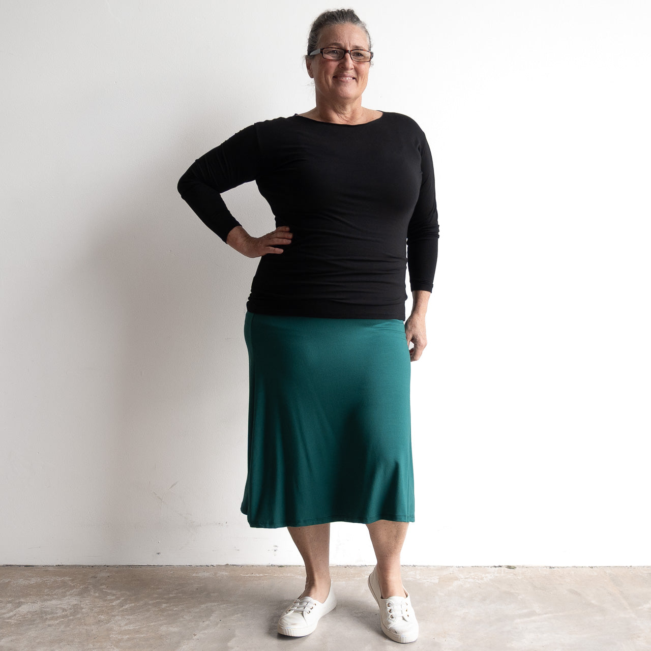 Bamboo A-Line Skirt by KOBOMO