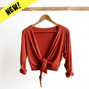 Ballet Wrap Top in Bamboo by KOBOMO