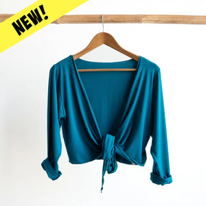 Ballet Wrap Top in Bamboo by KOBOMO