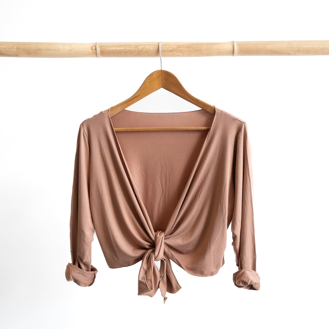 Ballet Wrap Top in Bamboo by KOBOMO
