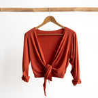 Ballet Wrap Top in Bamboo by KOBOMO