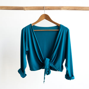 Ballet Wrap Top in Bamboo by KOBOMO