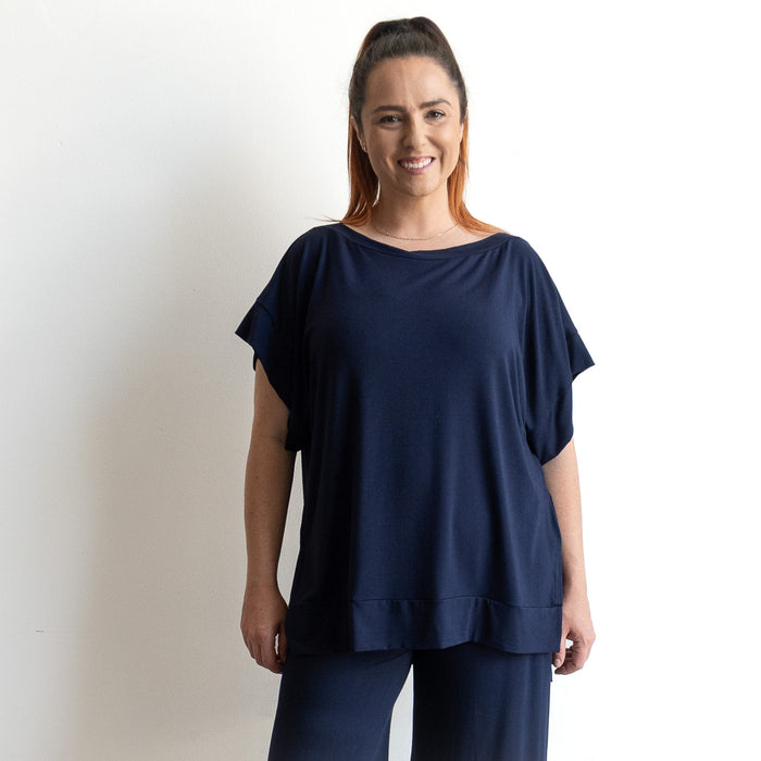 Bamboo Boxy Top by KOBOMO