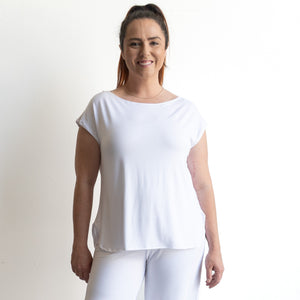 Curve Hem T-Shirt by KOBOMO Bamboo