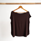 Curve Hem T-Shirt by KOBOMO Bamboo