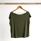 Curve Hem T-Shirt by KOBOMO Bamboo