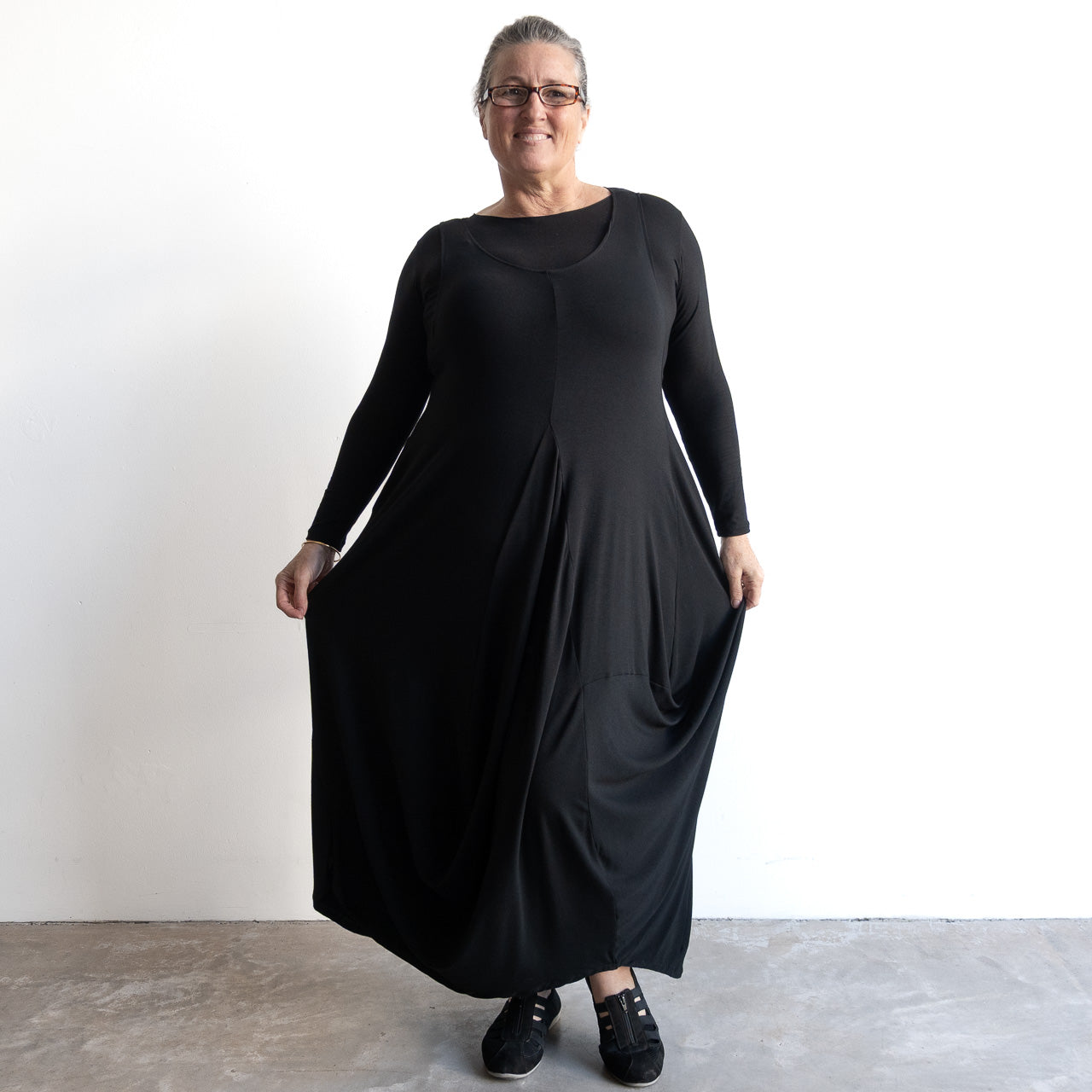 Bamboo Layering Maxi Dress by KOBOMO