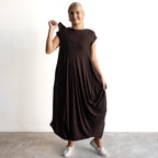 Bamboo Layering Maxi Dress by KOBOMO