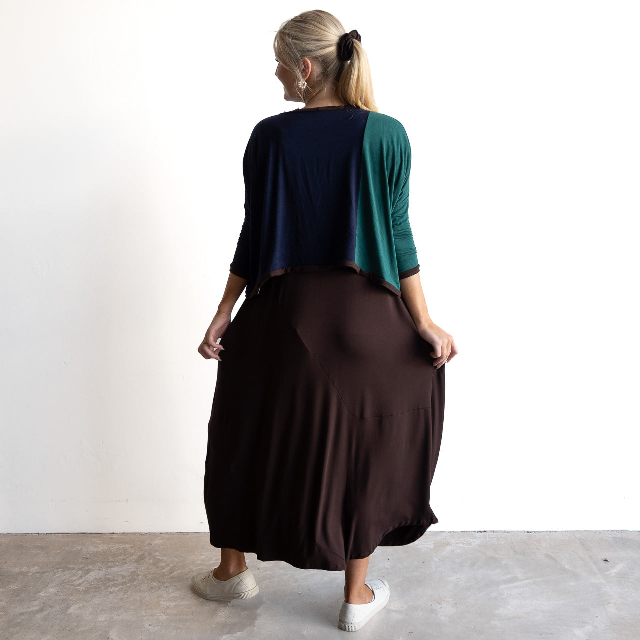 Bamboo Layering Maxi Dress by KOBOMO