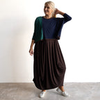 Bamboo Layering Maxi Dress by KOBOMO
