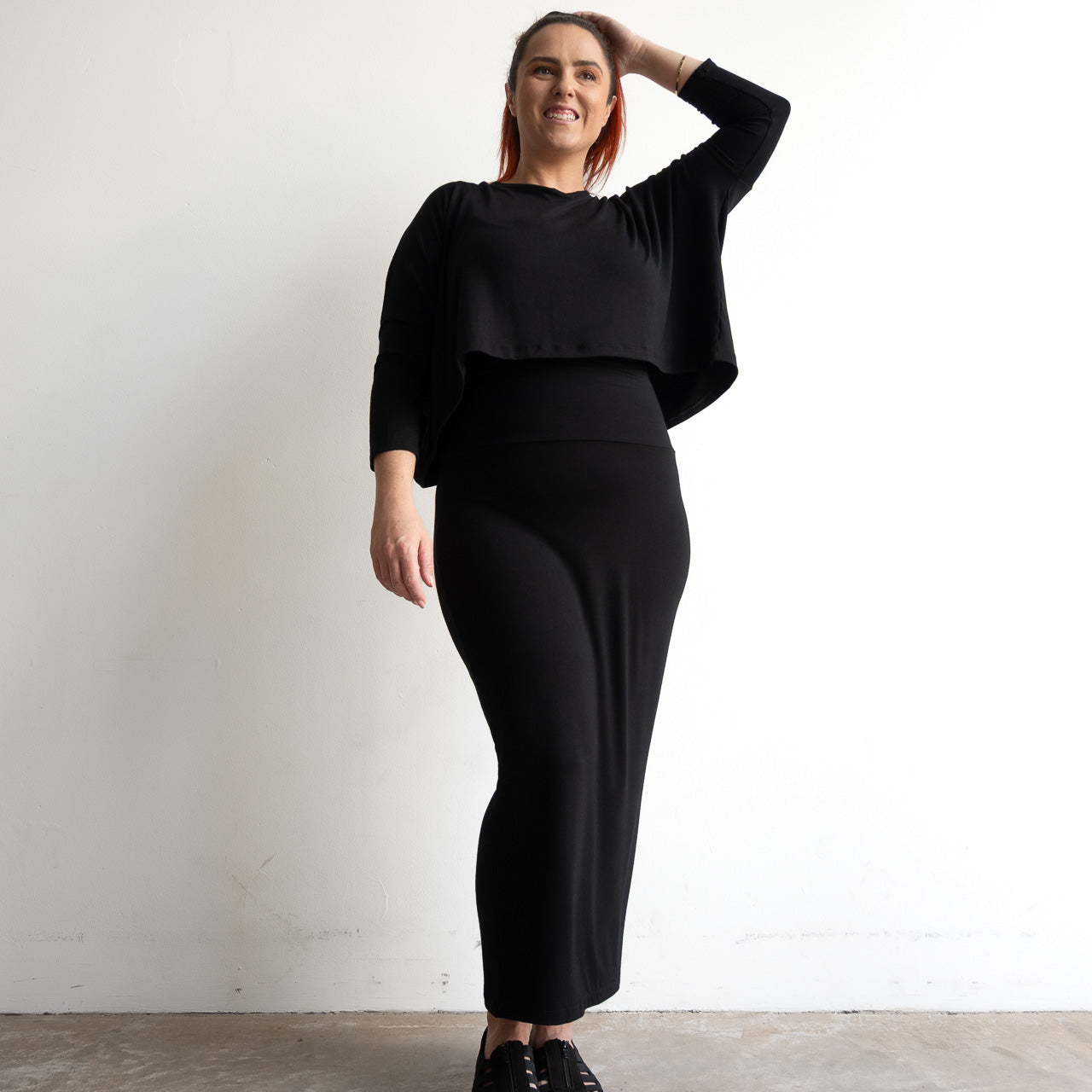 Bamboo Maxi Skirt by KOBOMO