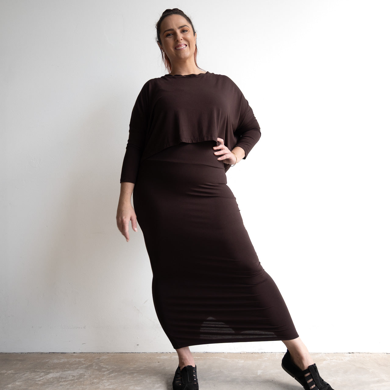 Bamboo Maxi Skirt by KOBOMO