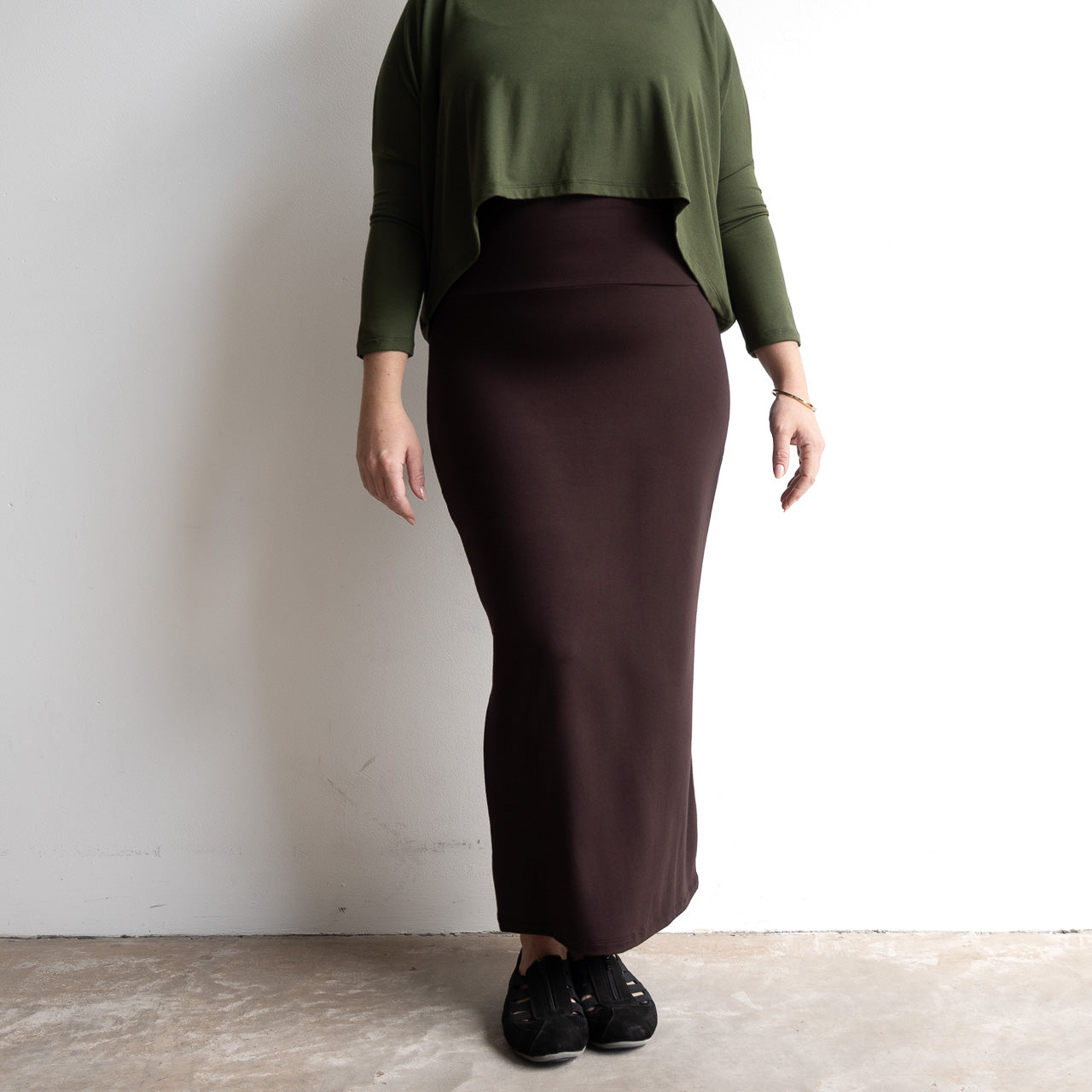 Bamboo Maxi Skirt by KOBOMO
