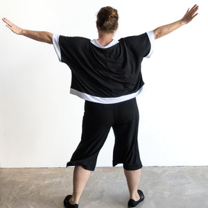 Bamboo Unwind Pant by KOBOMO -  3/4 Length