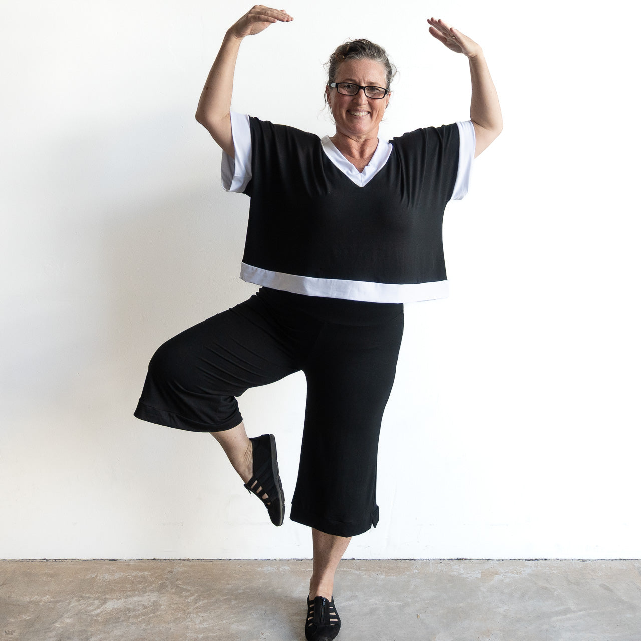 Bamboo Unwind Pant by KOBOMO -  3/4 Length