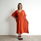 Vee Midi Dress by KOBOMO Bamboo