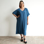 Vee Midi Dress by KOBOMO Bamboo