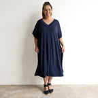 Vee Midi Dress by KOBOMO Bamboo