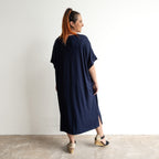 Vee Midi Dress by KOBOMO Bamboo