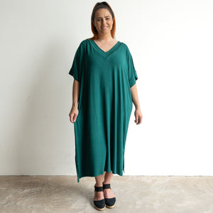Vee Midi Dress by KOBOMO Bamboo