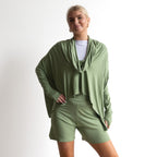 The Glider Poncho Tee by KOBOMO Bamboo - Cropped Length