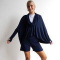 The Glider Poncho Tee by KOBOMO Bamboo - Cropped Length