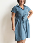Be My Cotton Shirt Dress by KOBOMO Cotton Classics