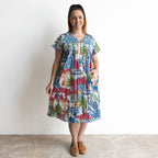 Be The Sunshine Cotton Dress - Greek Island Blue
