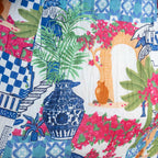 Be The Sunshine Cotton Dress - Greek Island Blue