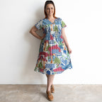 Be The Sunshine Cotton Dress - Greek Island Blue