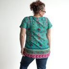 Be The Sunshine Cotton Top - Aztec Green