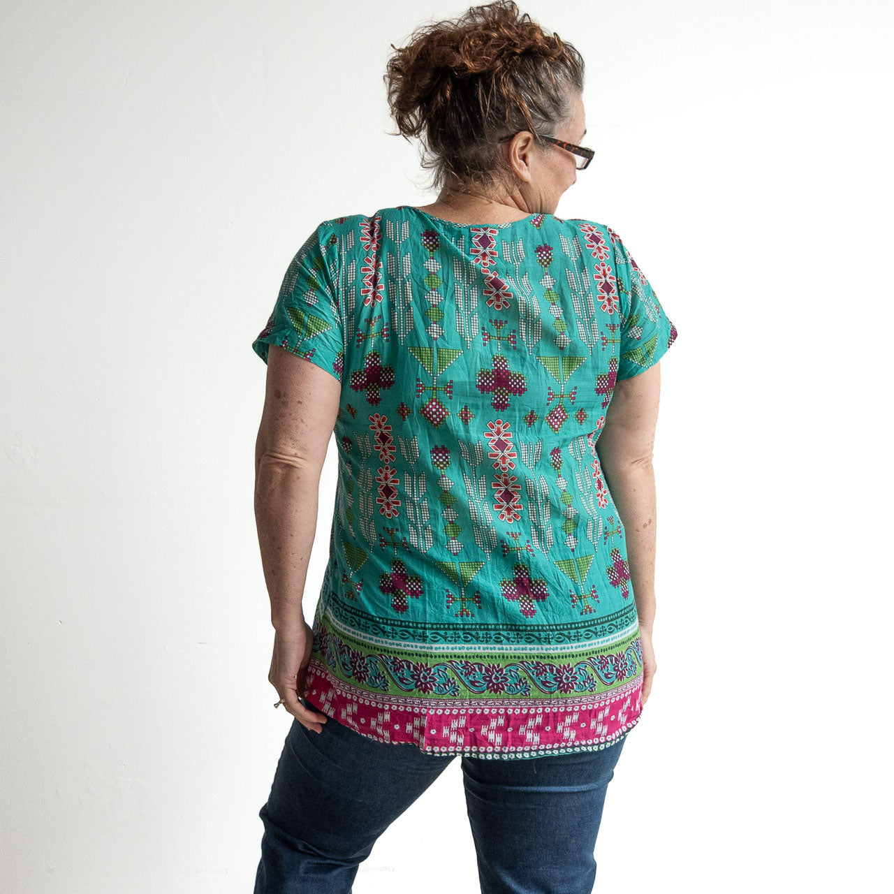 Be The Sunshine Cotton Top - Aztec Green