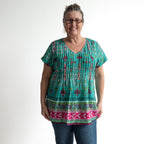Be The Sunshine Cotton Top - Aztec Green