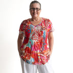 Be The Sunshine Cotton Top - Coral Reef