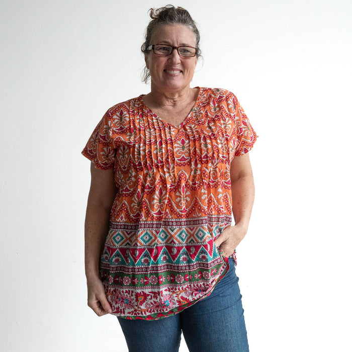 Be The Sunshine Cotton Top - Gujrat Peach