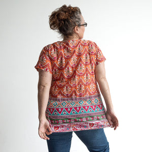Be The Sunshine Cotton Top - Gujrat Peach