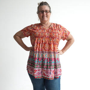 Be The Sunshine Cotton Top - Gujrat Peach