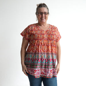 Be The Sunshine Cotton Top - Gujrat Peach